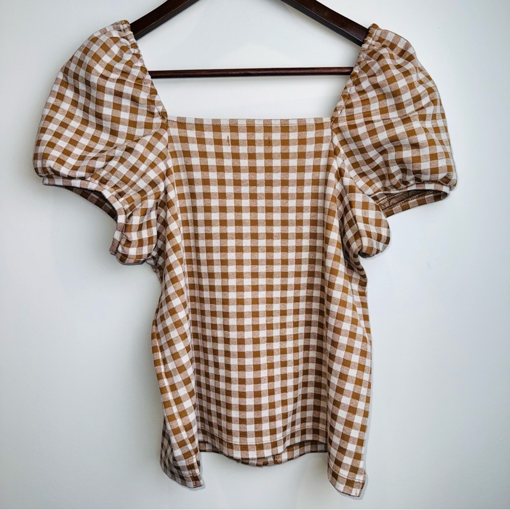 Madewell Gingham Jacquard Square-Neck Puff-Sleeve Top
Women’s SZ S - Picture 4 of 5